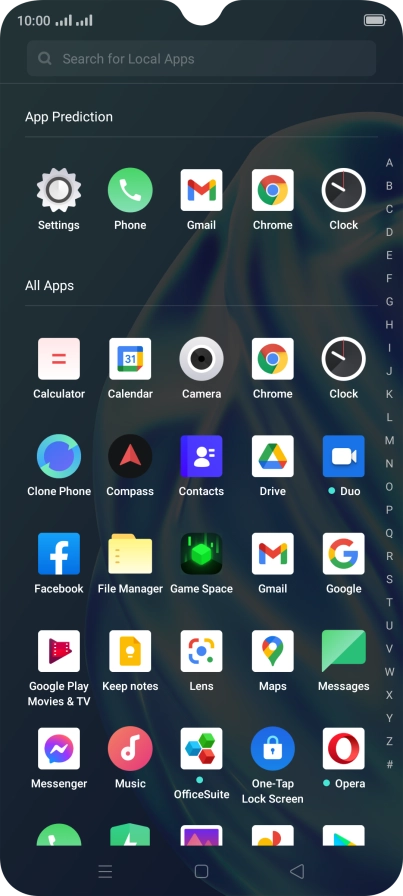 Press Gmail. Press Gmail.