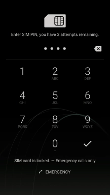 If you're asked to key in your PIN, do so and press the confirm icon.