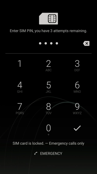 If you're asked to key in your PIN, do so and press the confirm icon.
