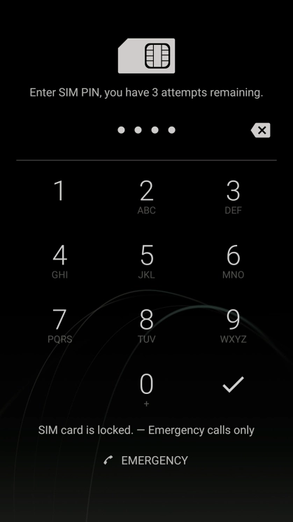 If you're asked to key in your PIN, do so and press the confirm icon.