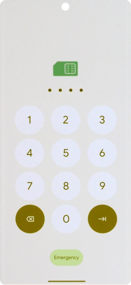 If you're asked to key in your PIN, do so and press arrow right.