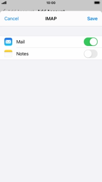 Press Save. Your email account has now been set up. To select more settings for incoming and outgoing server, proceed with the following steps.