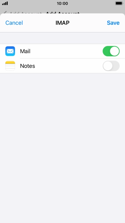 Press Save. Your email account has now been set up. To select more settings for incoming and outgoing server, proceed with the following steps. Press Save. Your email account has now been set up. To select more settings for incoming and outgoing server, proceed with the following steps.