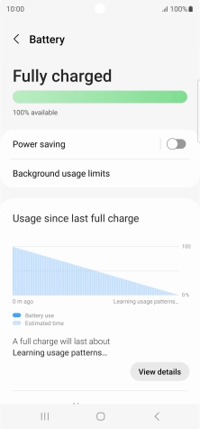 Press Power saving. Press Power saving.