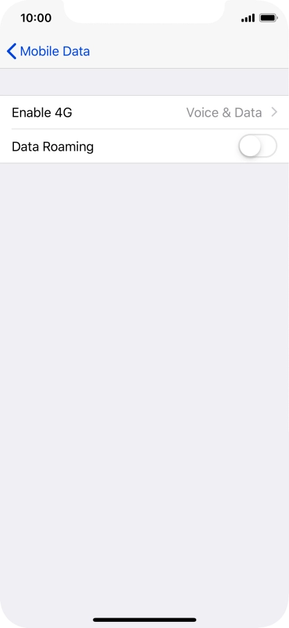 Press Enable 4G.