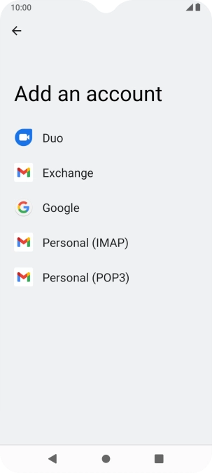 Press Google.
