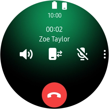 Press the end call icon. Press the end call icon.