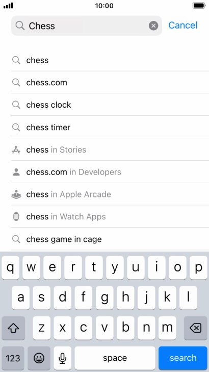 Press search.