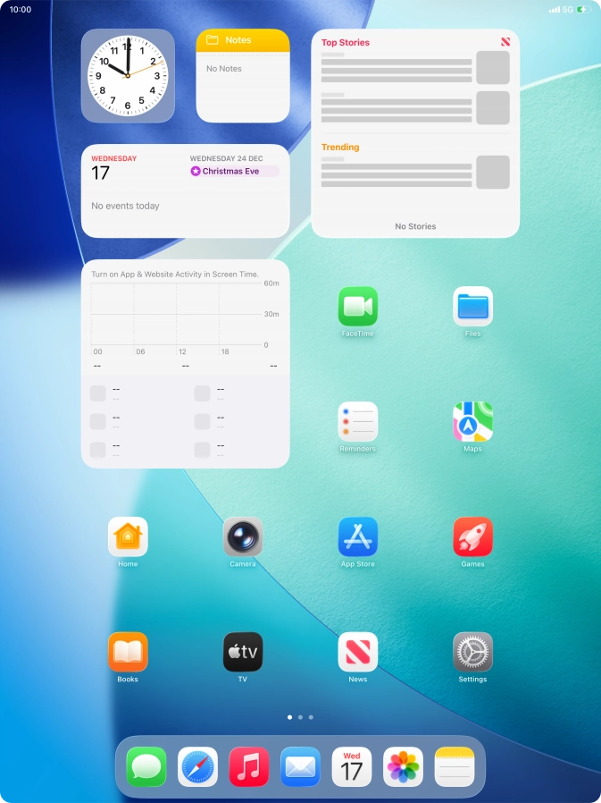 When the battery charging icon is displayed, the battery is charging.