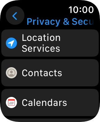 Press Location Services. Press Location Services.