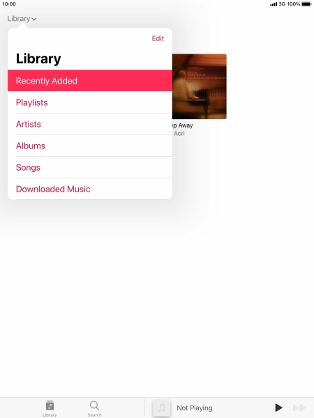 Press Playlists.