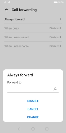 Press DISABLE.