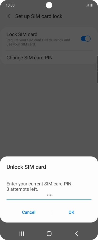 Key in your PIN and press OK.