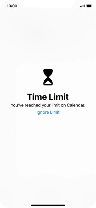 Press Ignore Limit.