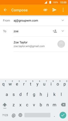 Press the required contact. Press the required contact.