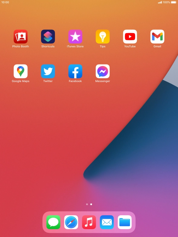 Press and hold the required app.