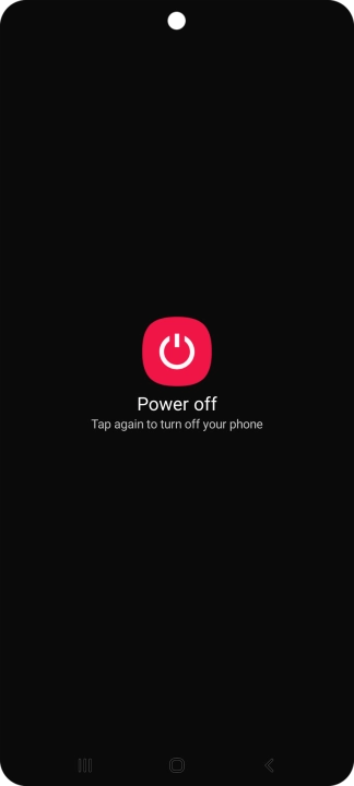 Press Power off.