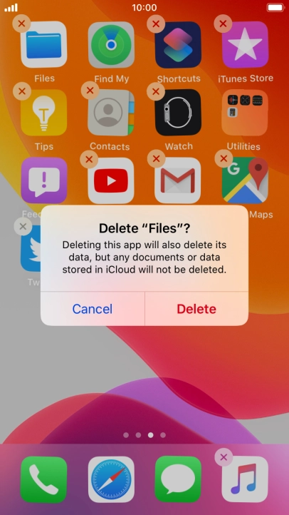 Press Delete.