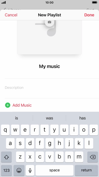 Press Add Music.
