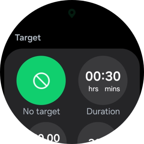 Follow the instructions on the screen to set the required goals.
