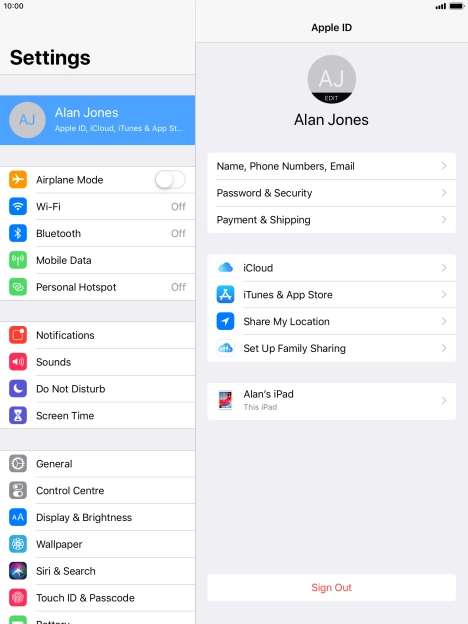 Press the Home key to return to the home screen.