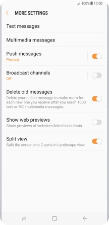 Press Text messages. Press Text messages.