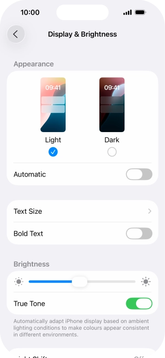 Press Dark. Press Dark.