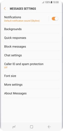Press More settings. Press More settings.
