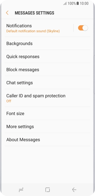 Press More settings. Press More settings.