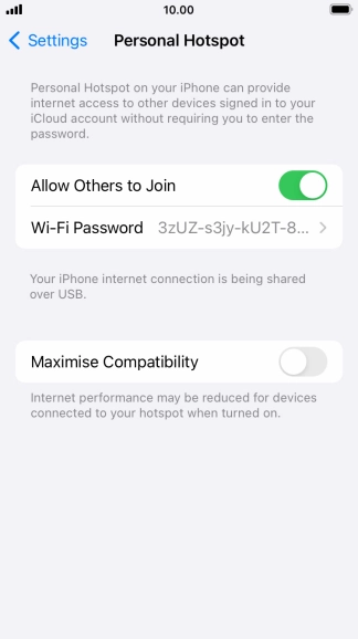 Press the Home key to return to the home screen.