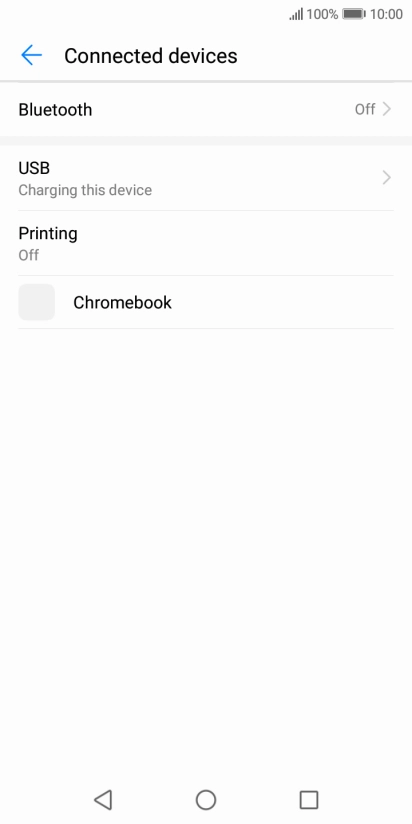 Press Bluetooth. Press Bluetooth.