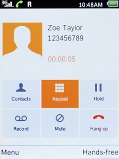 Press Disconnect to end the call.