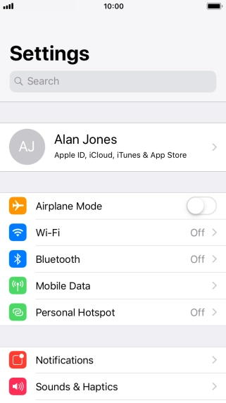 Press Bluetooth.
