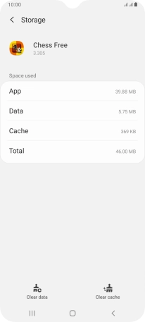 Press Clear cache.