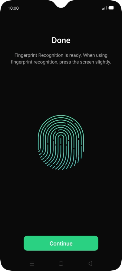 Press Continue. Press Continue.