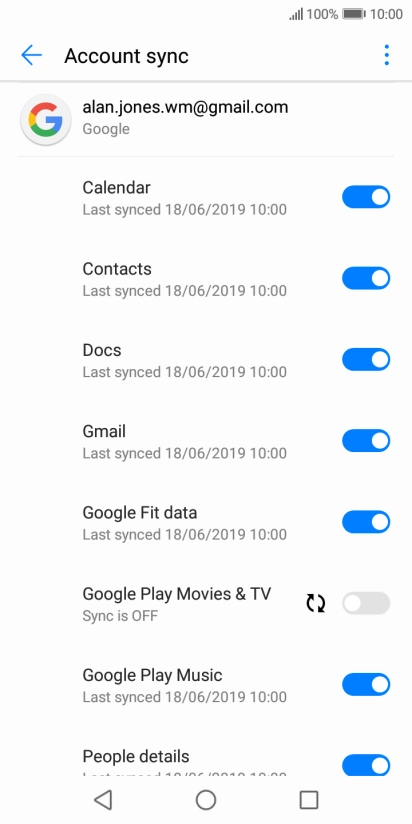 Press the Home key to return to the home screen.