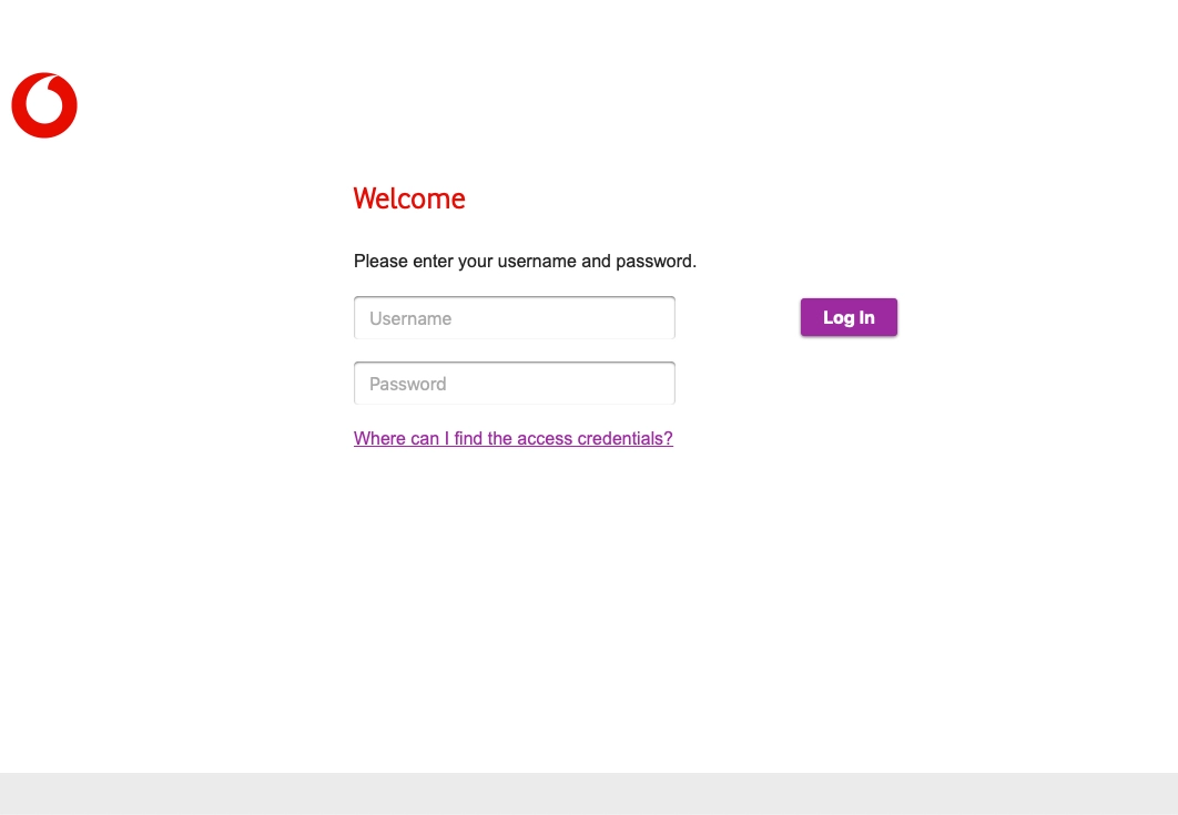 Click Username and key in your username.