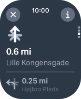 Press the end icon.