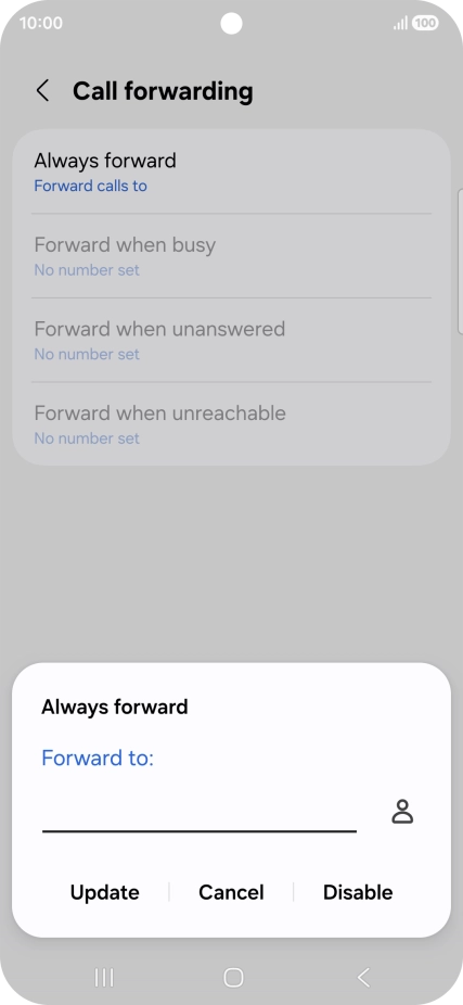 Press Disable.