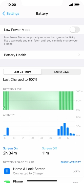 Press Battery Health. Press Battery Health.