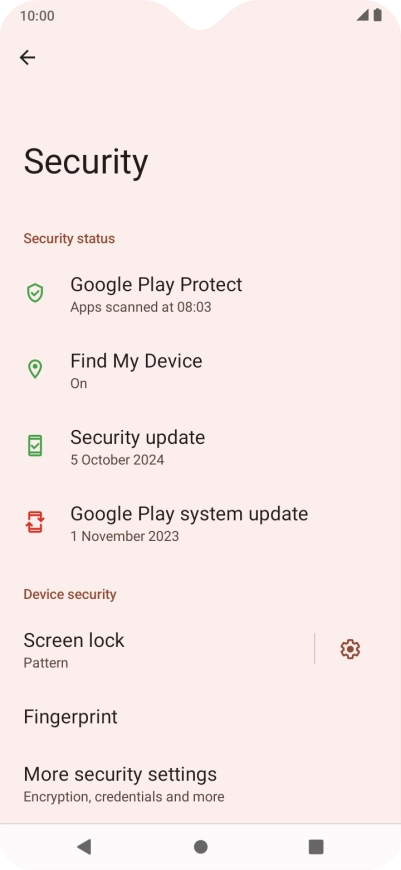 Press Screen lock and key in the additional phone lock code you created earlier. Press Screen lock and key in the additional phone lock code you created earlier.