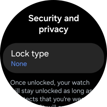 Press Lock type.