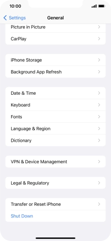 Press Transfer or Reset iPhone.