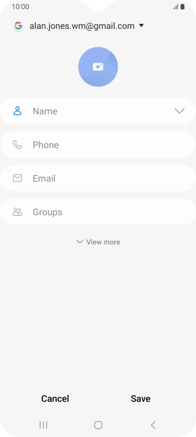 Press Name and key in the required name. Press Name and key in the required name.
