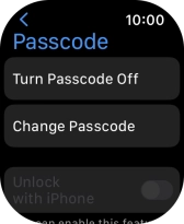 Press Turn Passcode Off and key in the current lock code. Press Turn Passcode Off and key in the current lock code.