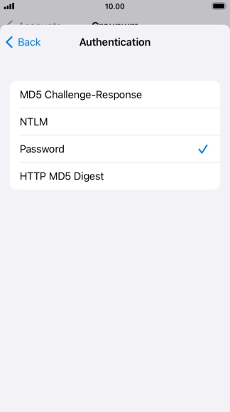 Press Password.