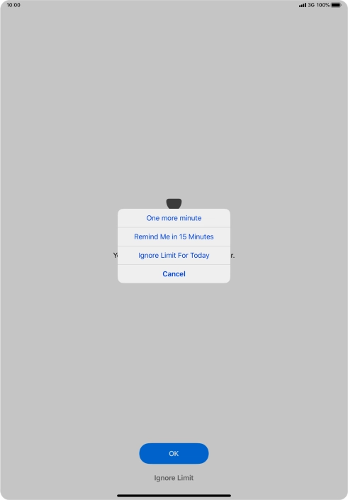 Press the required setting. Press the required setting.
