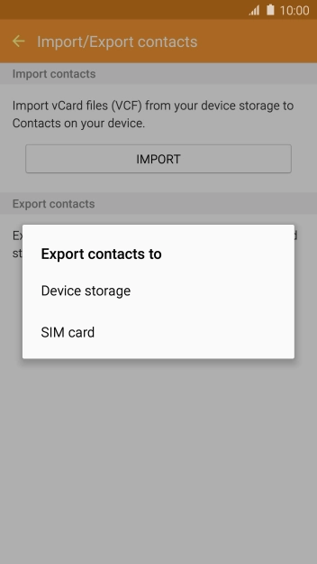 Press SIM card. Press SIM card.