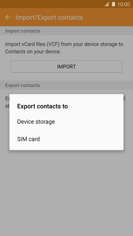 Press SIM card. Press SIM card.