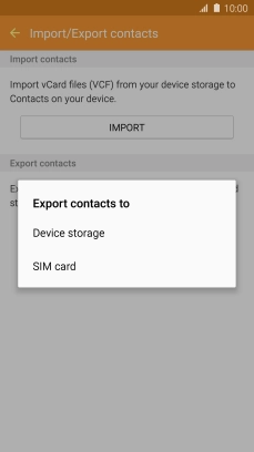Press SIM card. Press SIM card.